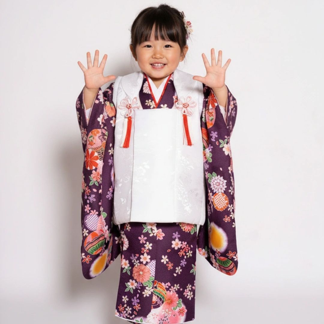 七五三 3歳 女の子 被布セット レンタル
