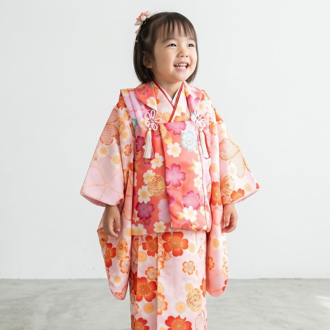 七五三 3歳 女の子 被布セット レンタル